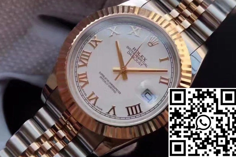 41mm Dial Datejust Rhodium Rolex 126333-006 White 0116